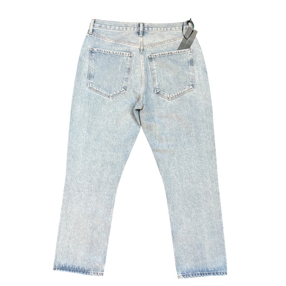 AGOLDE Riley High Rise Straight Leg Dimension Light Medium Blue Size 29 NEW NWT - Picture 3 of 14